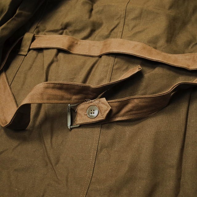 AU MOLINEL フレンチヴィンテージ 1940～50s Brown Metis Duster Coat フレンチメティスダスターコート M程度 ブラウン ワーク g13023_画像7