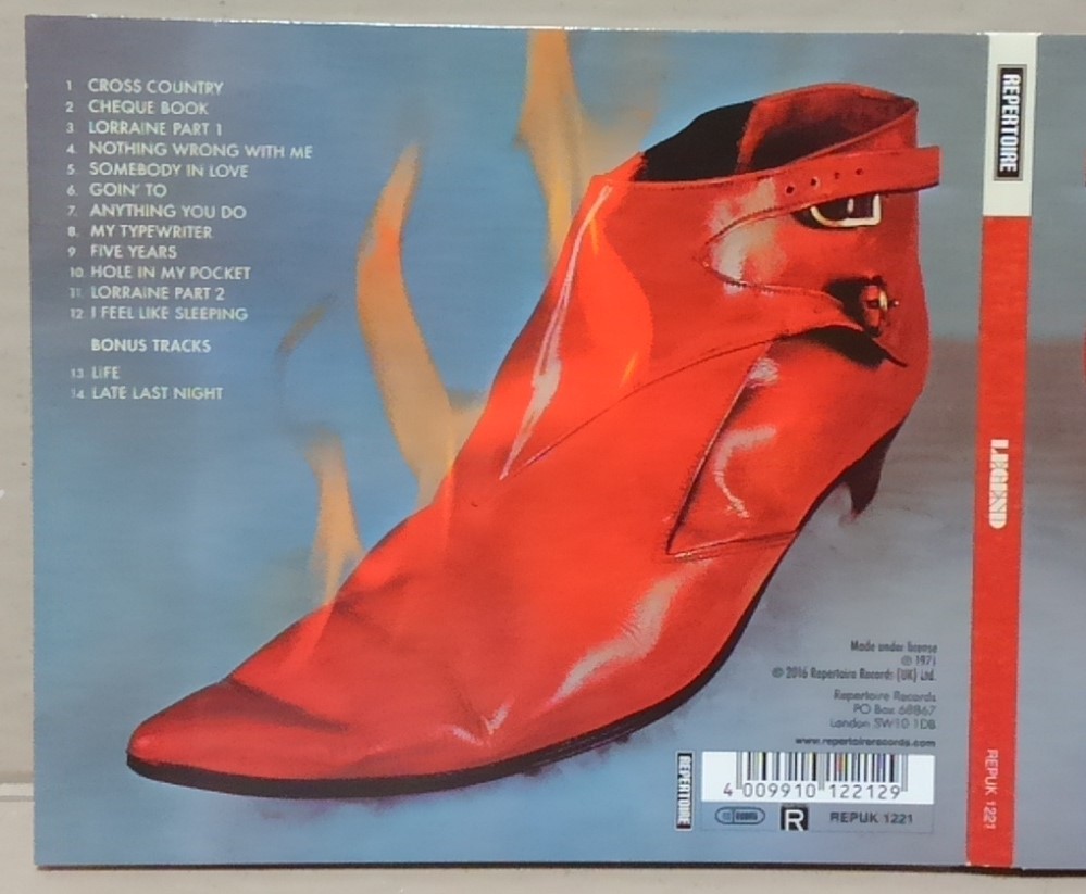 【CD】LEGEND / LEGEND(AKA RED BOOT)+2■REPUK1221■MICKEY JUPP_画像2