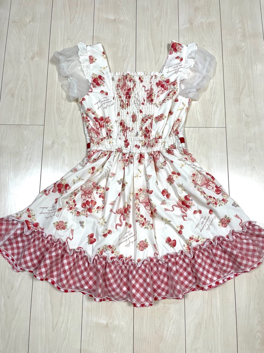 LIZLISA いちごワンピース リズリサ イチゴ 苺 ストロベリー LIZLISA いちごワンピース リズリサ イチゴ 苺 ストロベリー