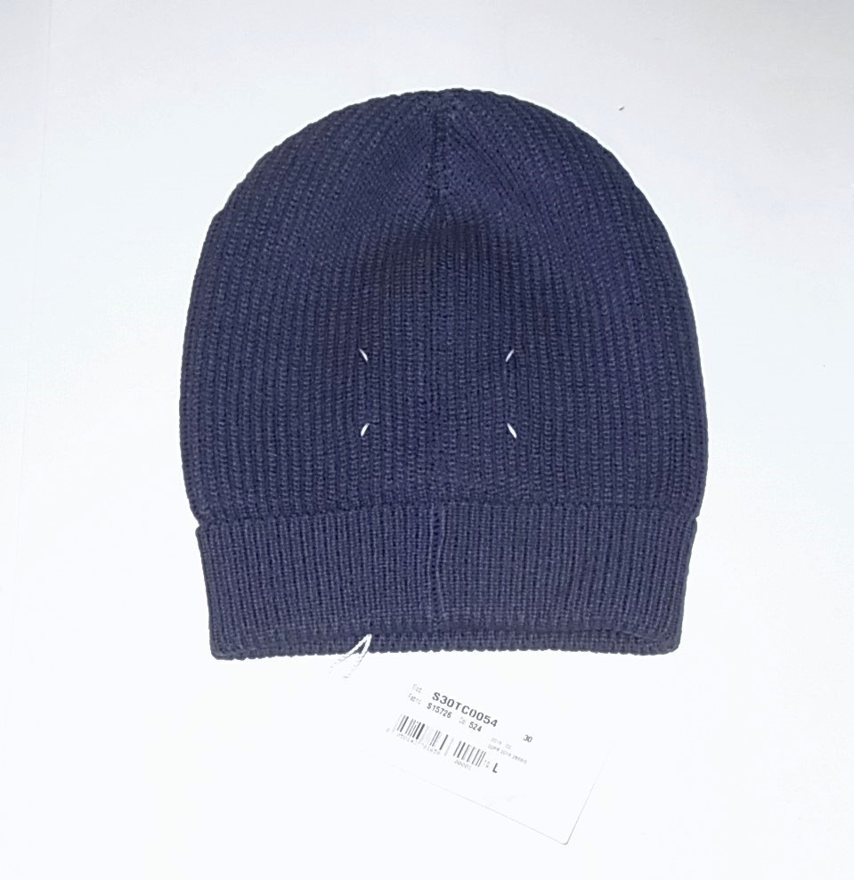 セットアップ 未使用 タグ付き Maison Margiela メゾンマルジェラ ニットキャップ ネイビー系 L 帽子 ニット帽 ビーニー ワッチキャップ ウール その他 セットアップ 未使用 タグ付き Maison Margiela メゾンマルジェラ ニットキャップ ネイビー系 L 帽子 ニット帽 ビーニー ワッチキャップ ウール その他