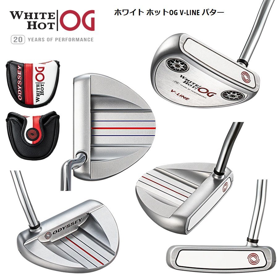 新品 オデッセイ WHITE HOT OG パター V-LINE 33インチ スチールシャフト 日本仕様 ホワイトホットOG Vライン_画像2