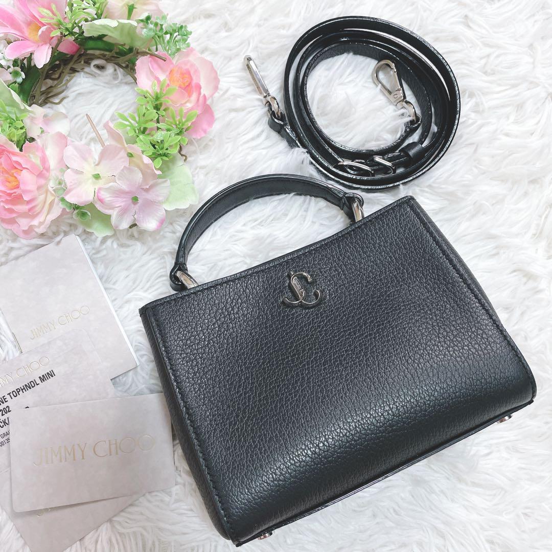 いラインアップ ☆美品☆Jimmy Choo ショルダーバッグ 2way JCロゴ