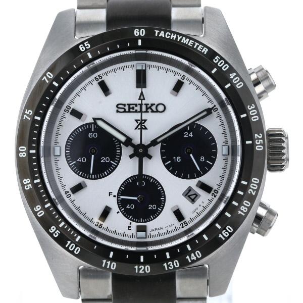 セイコー SEIKO プロスペックス V192-0AF0 ソーラー シルバー 3針式 メンズ 腕時計 【xx】【中古】4000020800200311