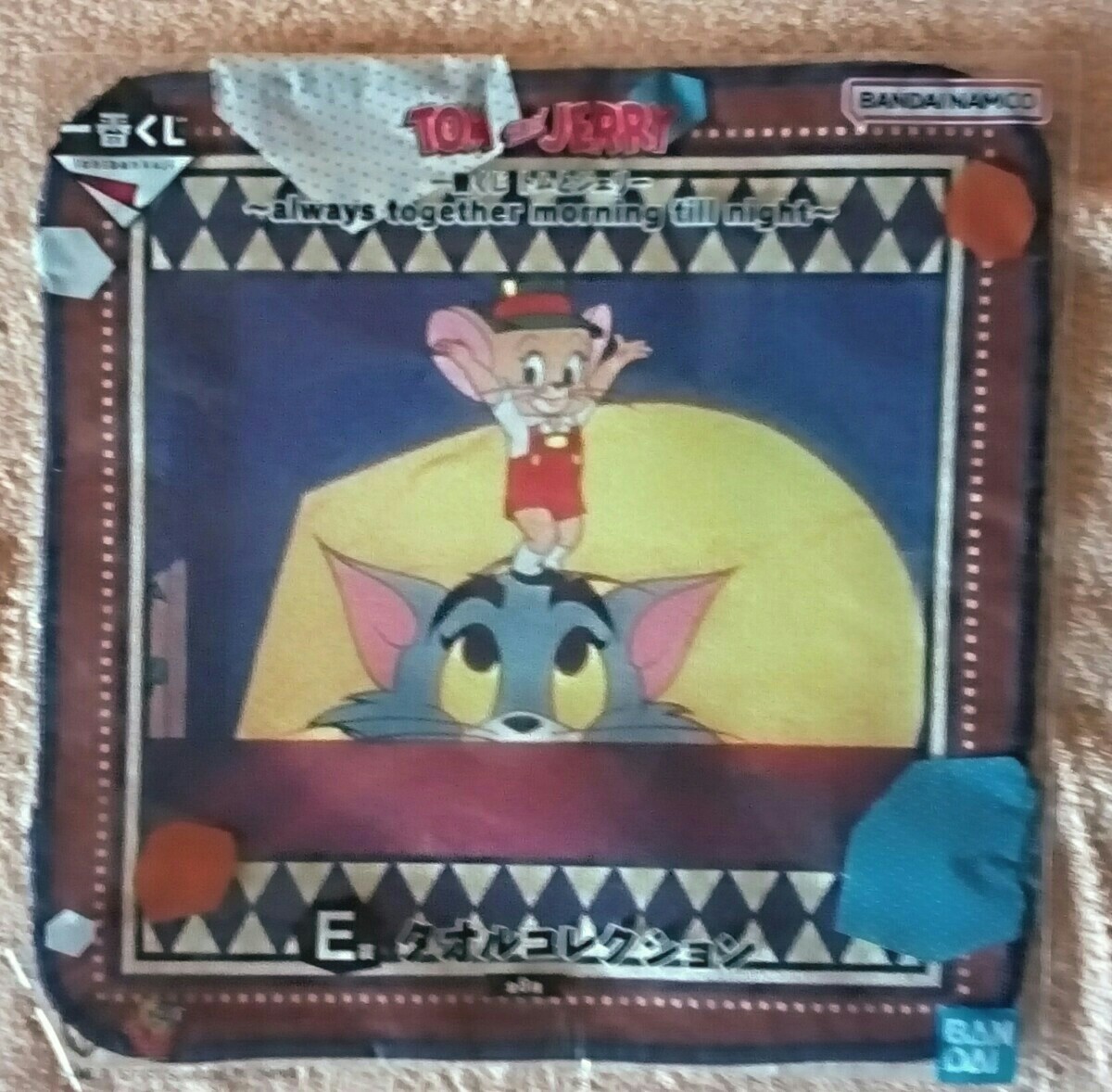 BANDAI. самый жребий Tom . Jerry. E. полотенце коллекция 2 позиций комплект подарок для не продается 