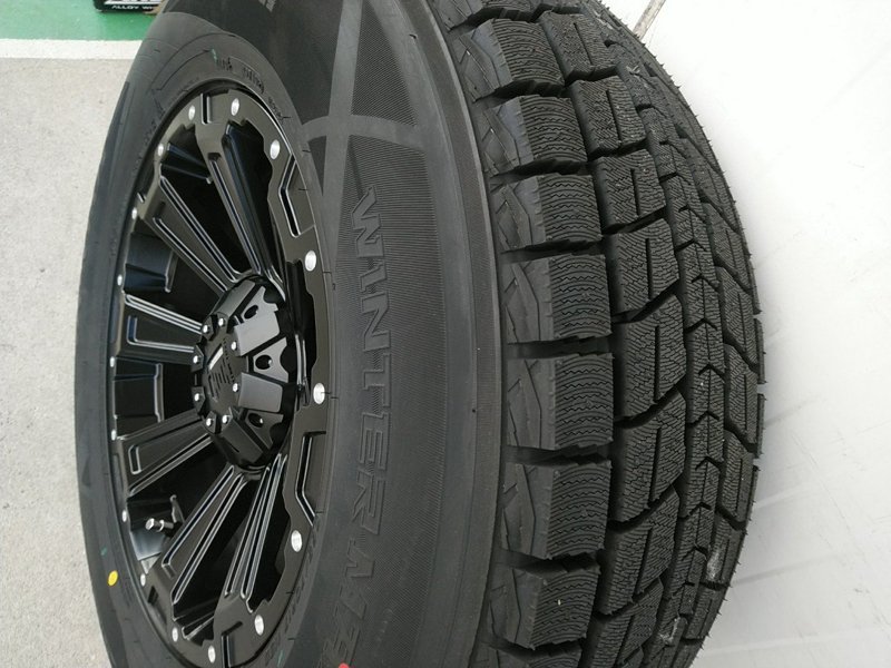 DUNLOP スタッドレス ウィンターマックス SJ8+ 265/70R17 265/65R17 275/65R17 プラド サーフ ハイラックス FJ タイヤホイール DeathRock_画像6