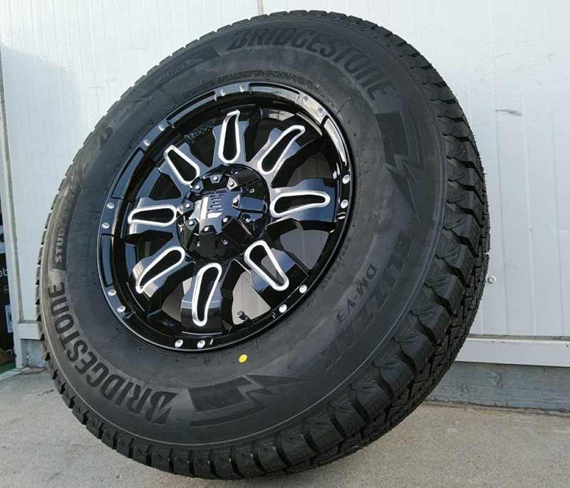 ブリヂストン スタッドレス ブリザック DM-V3 265/70R17 265/65R17 プラド ハイラックス FJ サーフ H3 タイヤホイールセット Balano_画像9