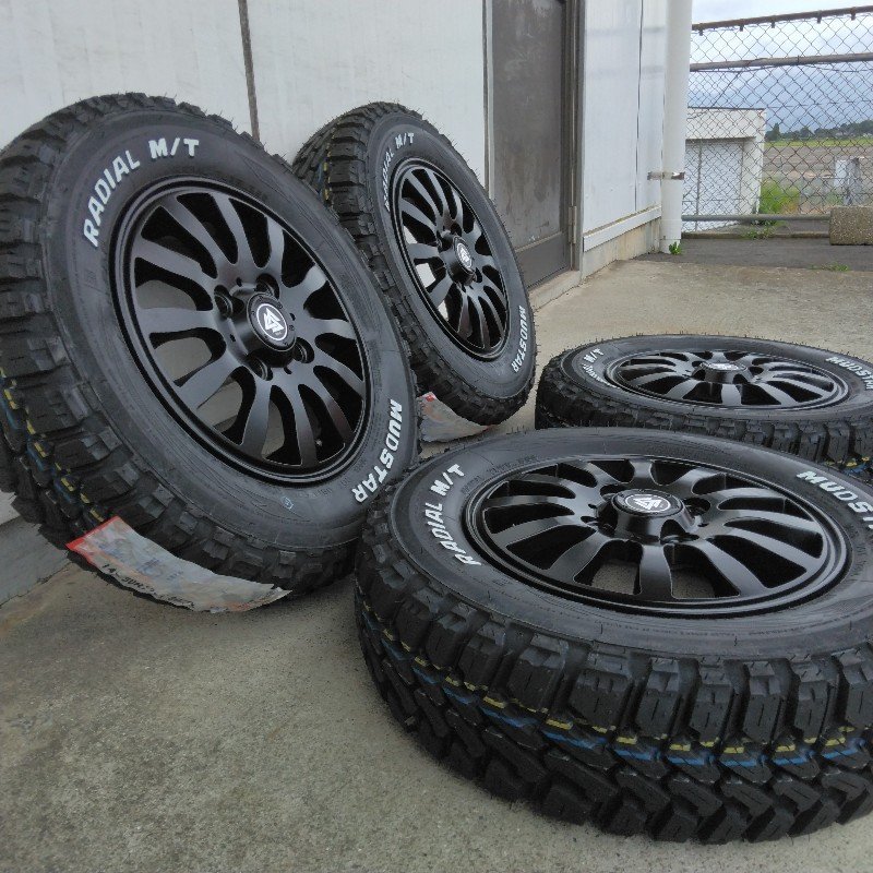 軽自動車 ハイゼット タイヤホイールセット マッドスター ラヂアル MT 145/80R12 MUD-Xⅱ 12インチ_画像1