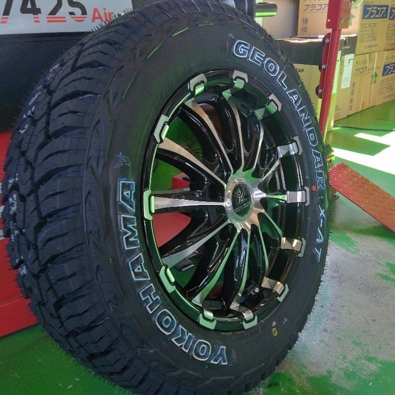 ハイエース200系 サマータイヤ ホイールセット 215/65R16 車検対応 ヨコハマ ジオランダー X-AT 16インチ BD12 新品4本セット_画像9