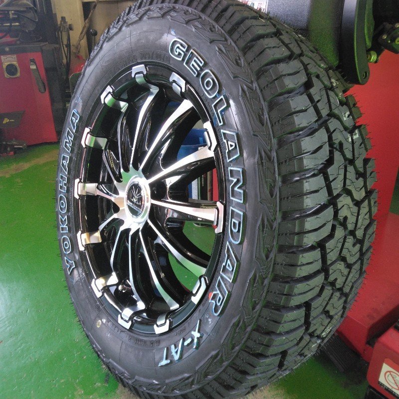 ハイエース200系 サマータイヤ ホイールセット 215/65R16 車検対応 ヨコハマ ジオランダー X-AT 16インチ BD12 新品4本セット_画像6