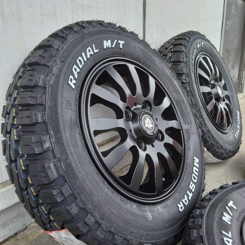 軽自動車 N-VAN タイヤホイールセット マッドスター ラヂアル MT 145/80R12 MUD-Xⅱ 12インチ_画像2