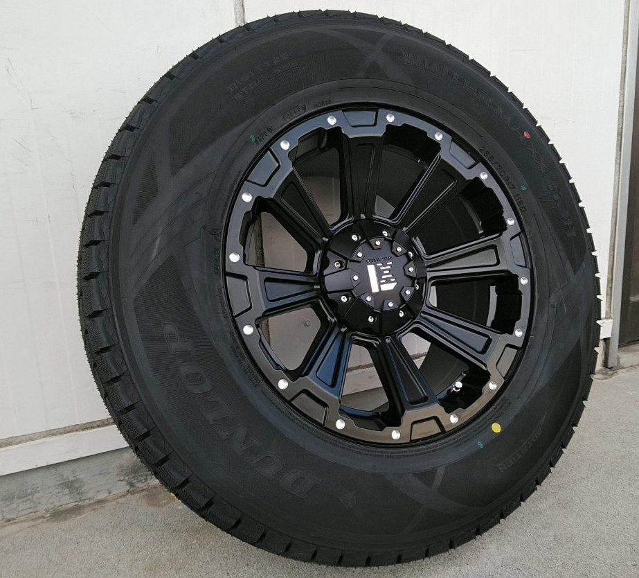 DUNLOP スタッドレス ウィンターマックス SJ8+ 265/70R17 265/65R17 275/65R17 プラド サーフ ハイラックス FJ タイヤホイール DeathRock_画像2