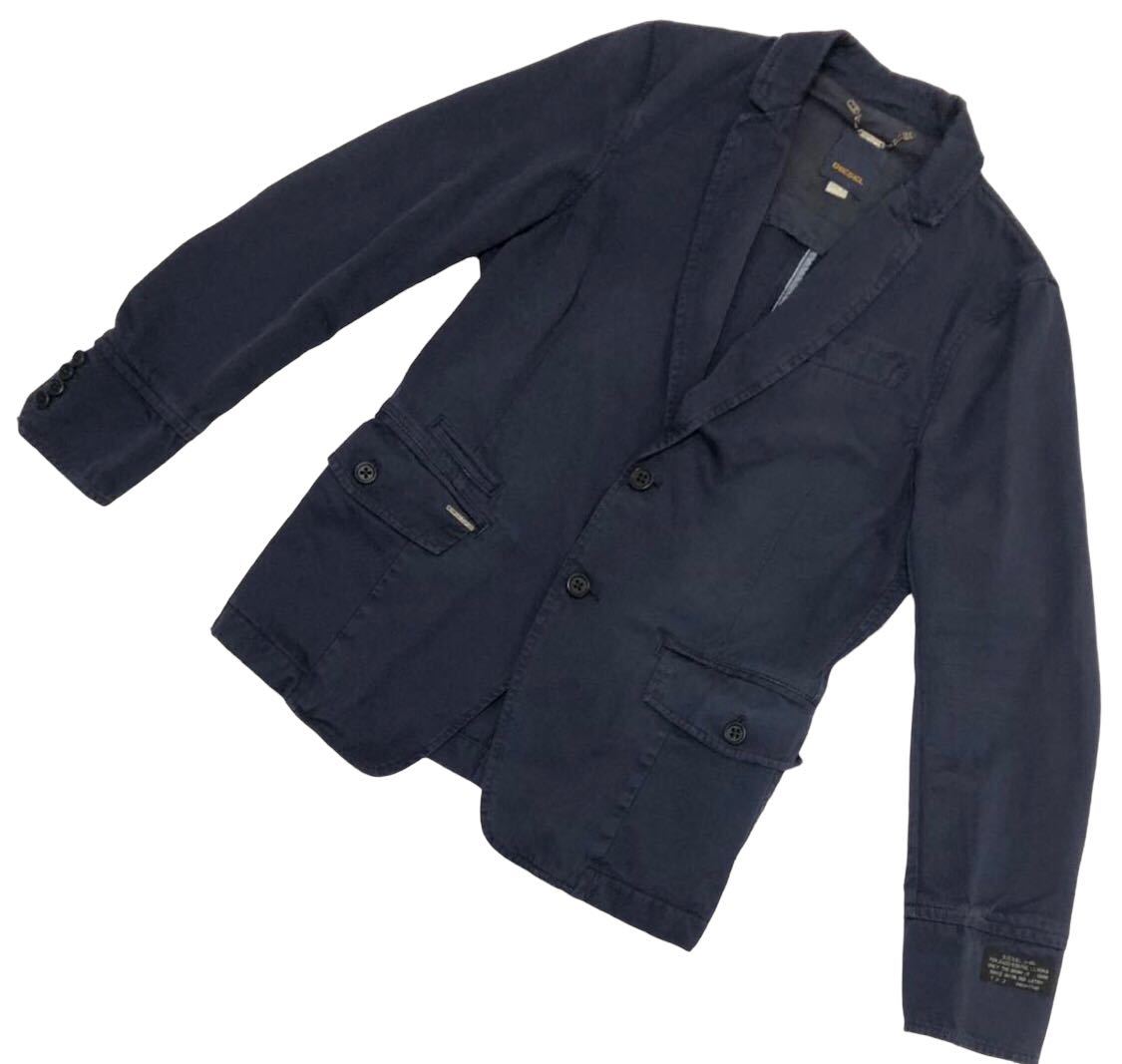 人気の □ ディーゼル DIESEL □ ユーズド S ネイビー ジャケット