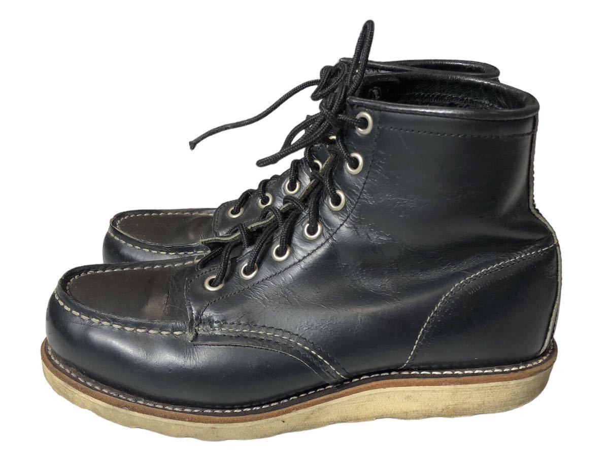 USA製 ● RED WING レッドウイング ● モクトゥ アイリッシュセッター レザー ブーツ JP26 8インチ D ブラック_画像2