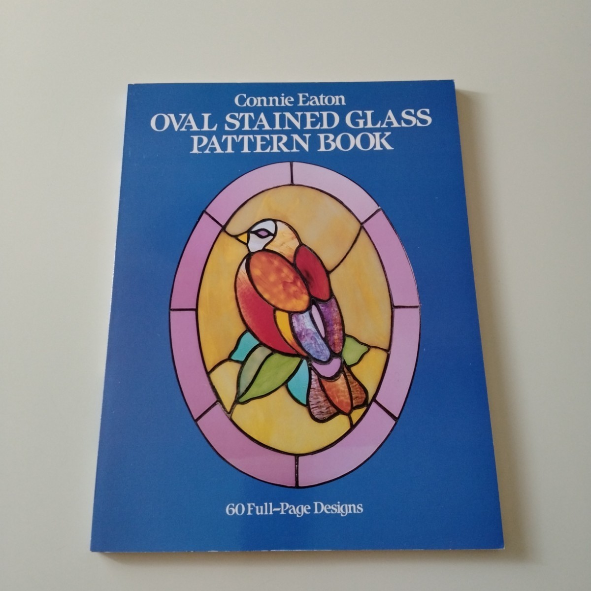 ステンドグラス パターンブック 型紙 図案 サンキャッチャー 洋書 OVAL Stained Glass Pattern Book Connie Eaton_画像1