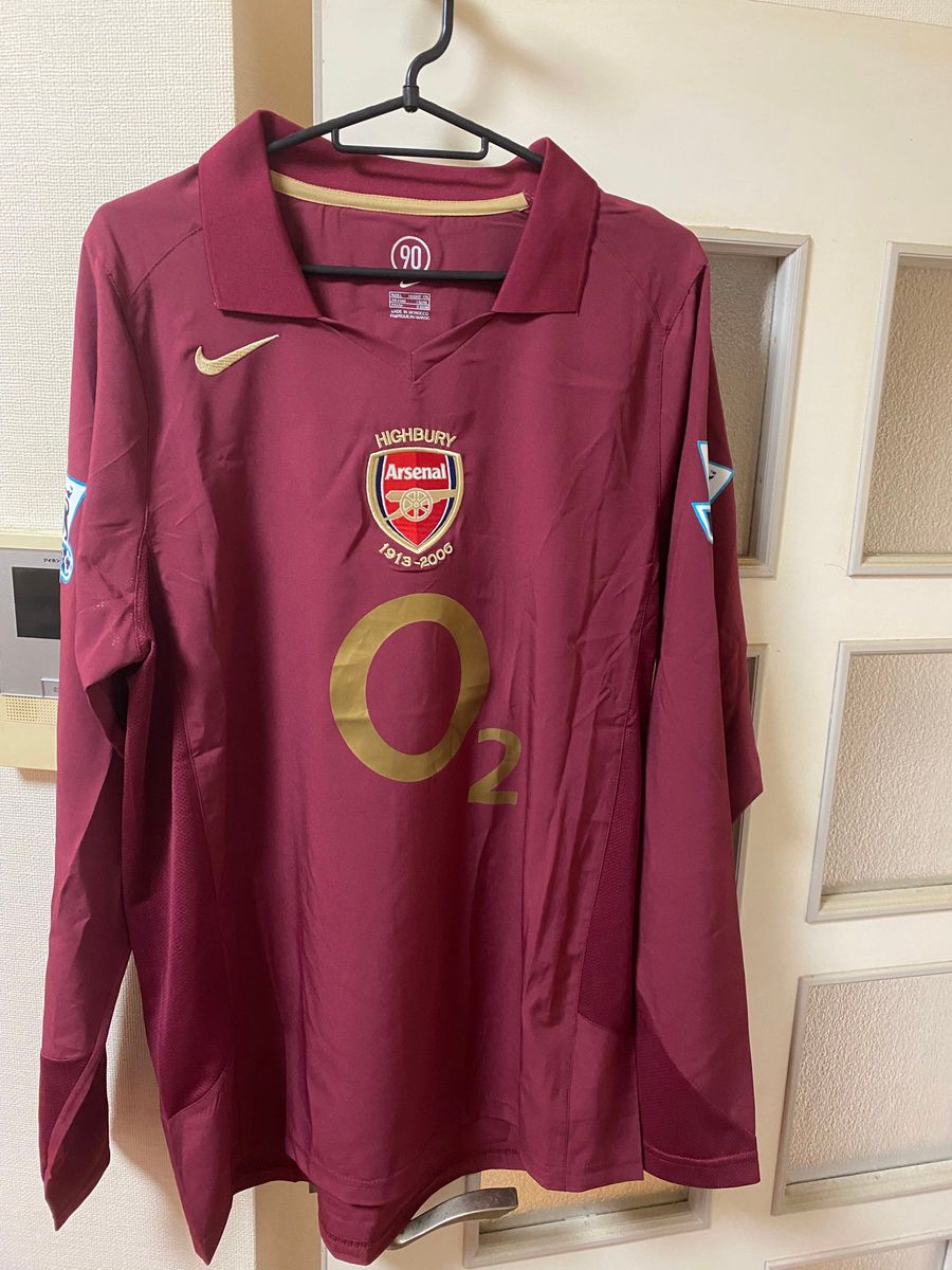 05-06アーセナル Arsenal 14番 アンリ HENRY 長袖 ユニフォーム NIKE