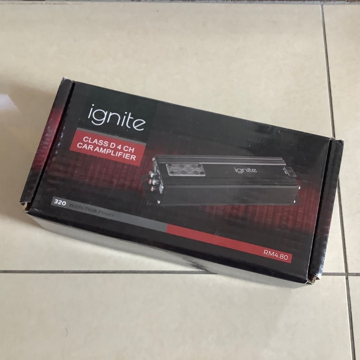 ignite RM4 80 4ch 320W 自動車用 アンプ フルレンジ（=サブウーファー