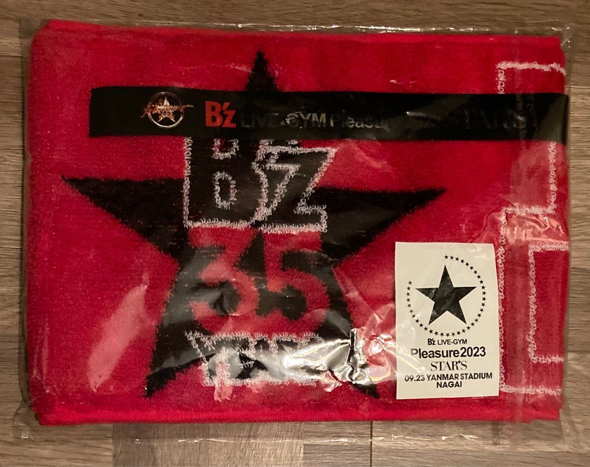 B'z LIVE 2023 マフラータオル　新品未使用　（9月23日 特典ステッカー　／　銀テープ　付き）