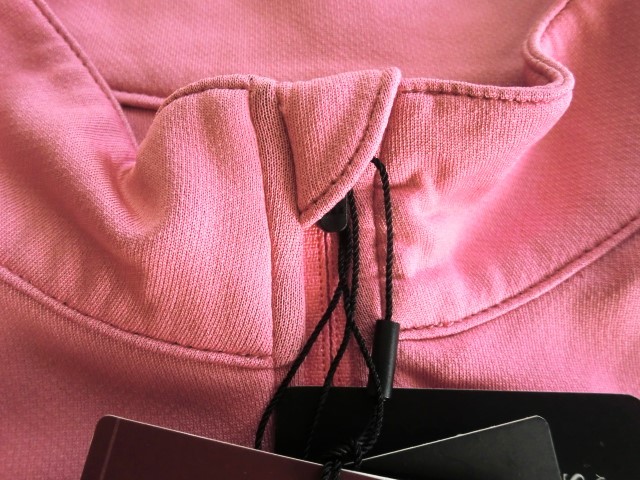  new goods paul (pole) wa-zPOLEWARDS AURO TECH half Zip long sleeve shirt S size Pink Lady -sPPk Stream dry UV cut 