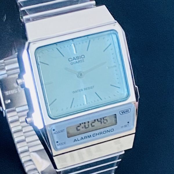 【高級時計 カシオ】新品 CASIO クォーツ メンズ レディース アナログ デジタル 腕時計 耐水 12/24h_画像4