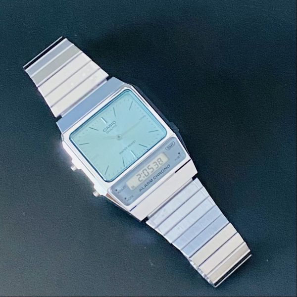【高級時計 カシオ】新品 CASIO クォーツ メンズ レディース アナログ デジタル 腕時計 耐水 12/24h_画像8