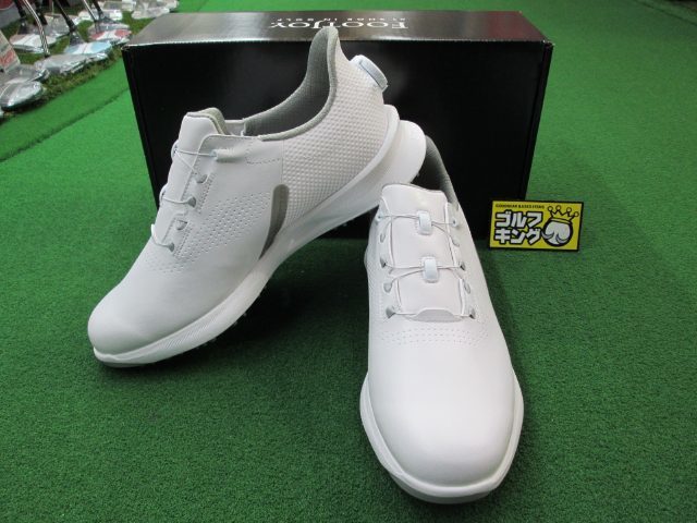 GK三好◆新品 161 フットジョイ◆FUEL BOA◆WH◆27.5cm◆55446J◆ホワイト◆白◆フューエル ボア◆軽量◆人気◆スパイクレス◆特価◆