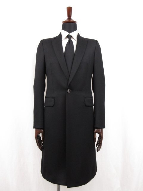 HH super-beauty goods [ Alexander McQueen ALEXANDER McQUEEN]UP54 2011 00370 Chesterfield coat ( men's ) size44 black *17HR2864*