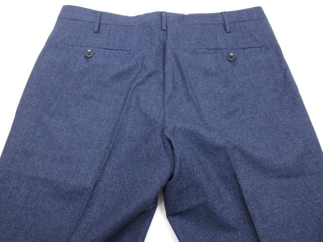 HH 超美品 【ロータ ROTA】 織柄 ウールパンツ スラックス (メンズ) size46 ネイビー系 24-23-0131-645 イタリア製 ●29MP8566●_画像5