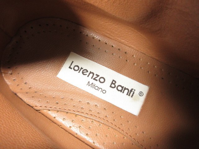 HH 美品 【Lorenzo Banfi ロレンツォバンフィ】 レザー ブーツ シューズ 紳士靴 (メンズ) size8 ブラウン系 ●18MZA3588●_画像3