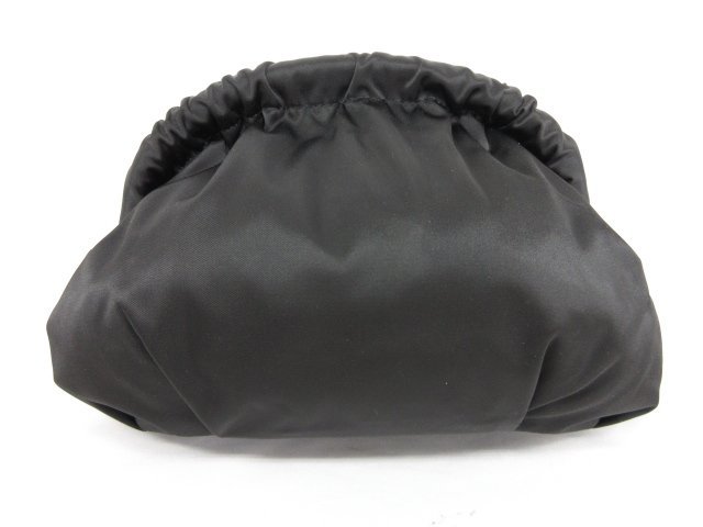  beautiful goods [ko toe COTOO]biju- corsage equipment ornament nylon clutch bag pouch ( lady's ) the smallest lustre black *5LG2686*