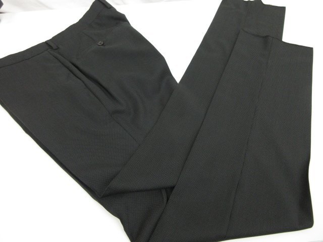 未使用品 【エンポリオアルマーニ EMPORIO ARMANI】 DAVID LINE 1ボタン スーツ (メンズ) size54 ブラック系 織柄 1ZV16E ZZ065 ●27EMP144_画像3