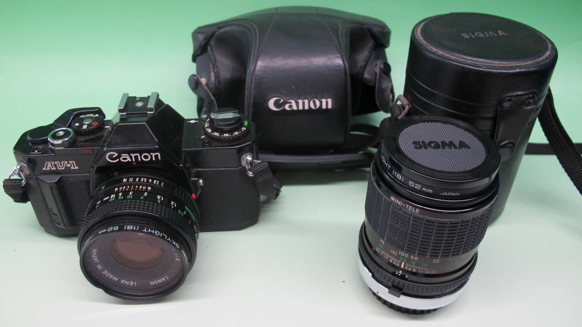 CANON AV-1+ レンズ50mm F=1:2+ canon skylight 52mm-