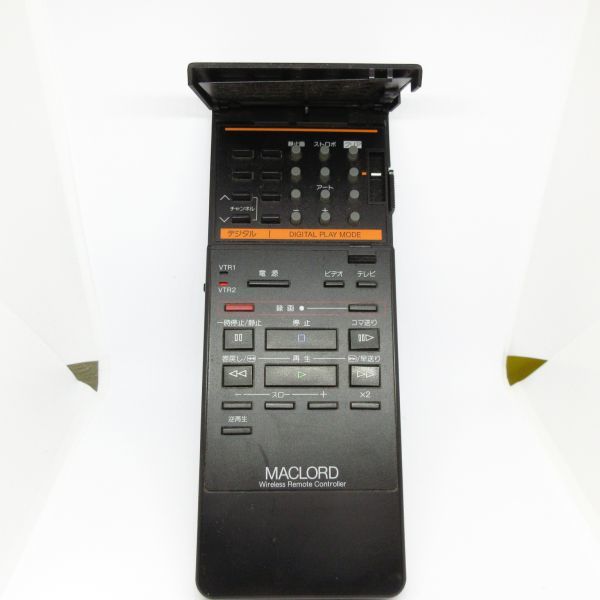 National ナショナル MACLORD VEQ0644 ビデオ VHS デッキ用 リモコン NV-F3用リモコン/E5 911-19_画像2