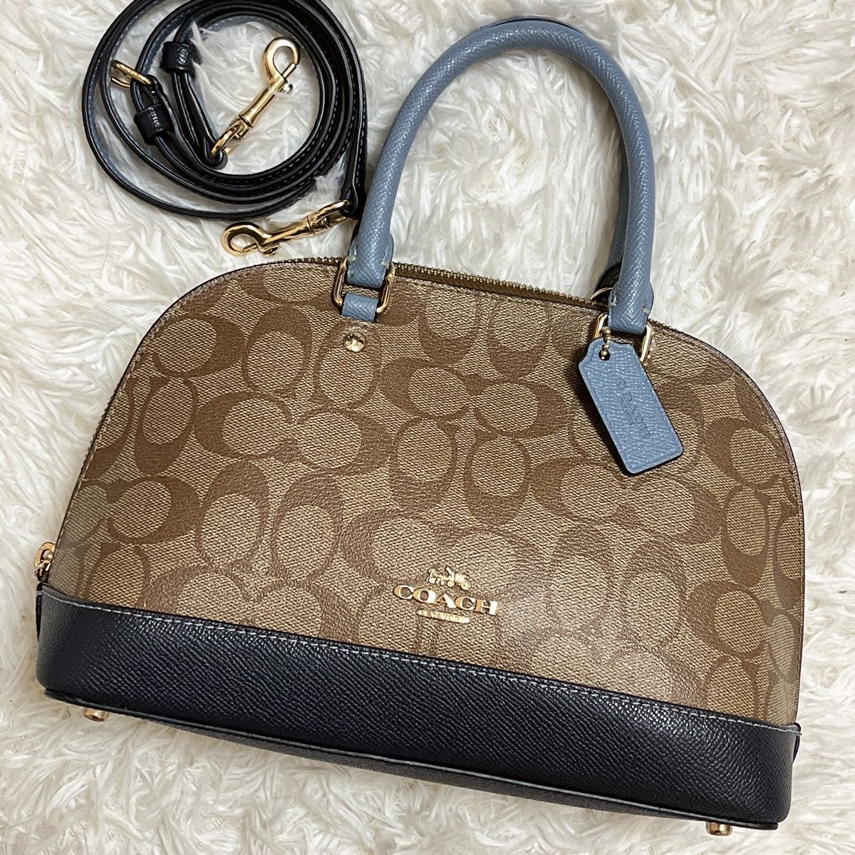 未使用級 極美品 COACH コーチ シエラ ショルダーバッグ ハンドバッグ