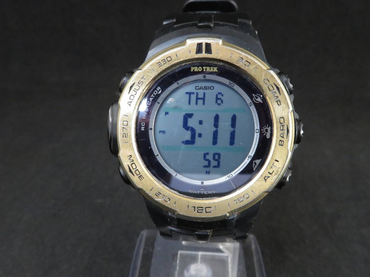 CASIO カシオ PRO TREK PRW-3100YC メンズ クオーツ 腕時計 動作品の画像1