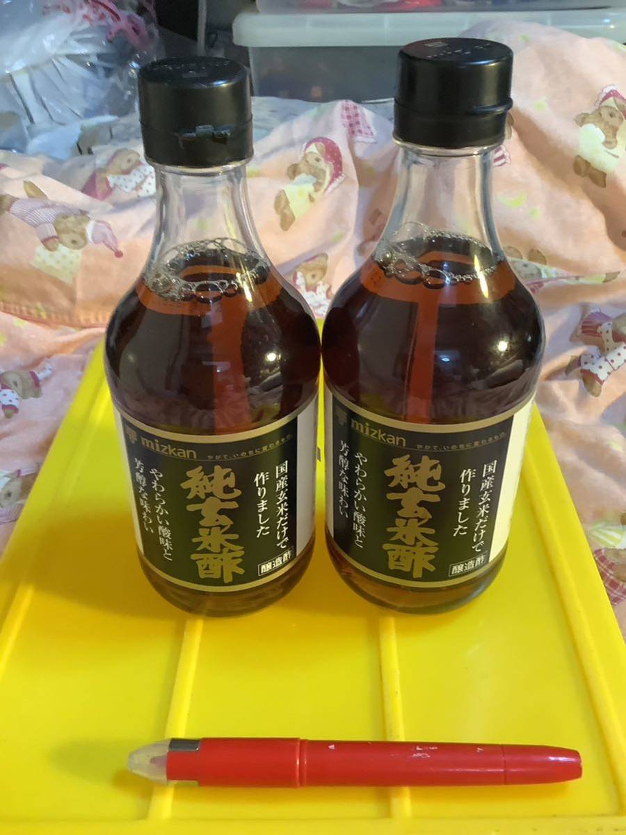 純玄米酢 米黒酢 醸造酢 500ml 2本 ミツカン 賞味2025/07 仕入除500円超10％商品オマケ 玄米(国産) 送料別1-2-3-4出品 在庫4本 60の画像1