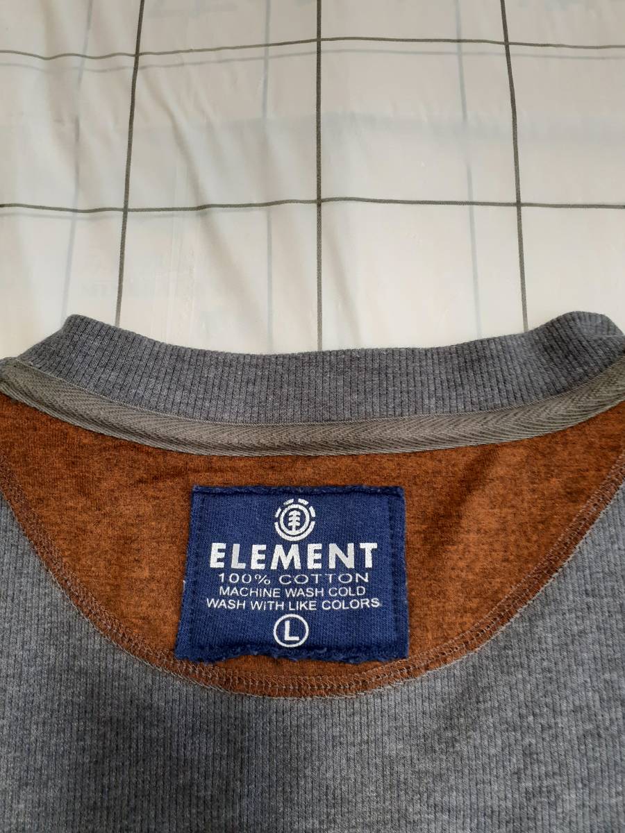  element エレメント ニット size L グレー 美品 スケートボード の画像5