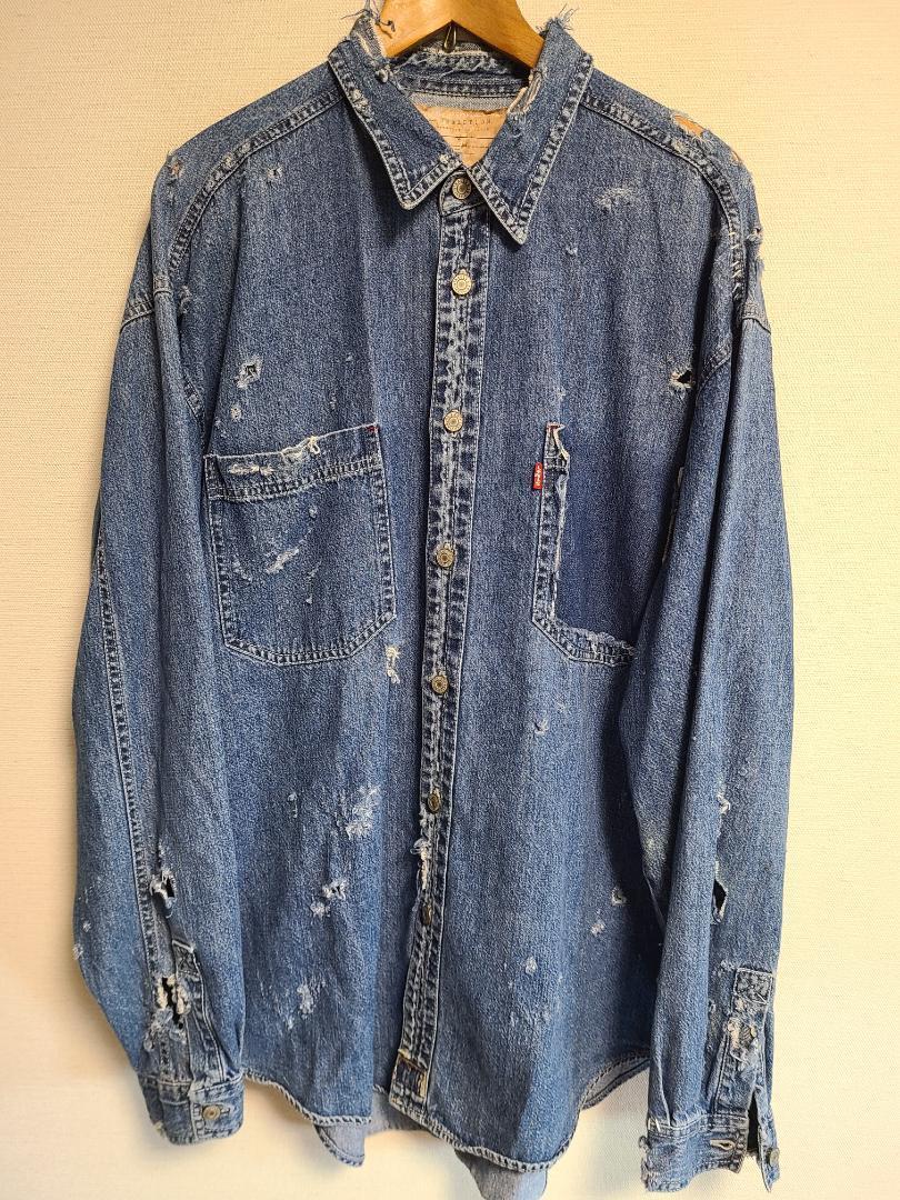 リーバイス Levi's デニム シャツ ダメージ加工 RESURRECTION｜PayPay