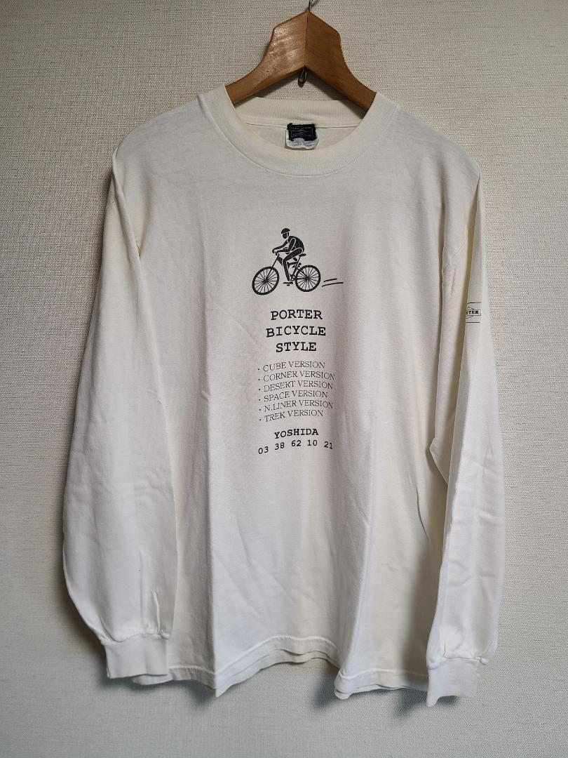 PORTER ポーター Tシャツ ロンT カットソー 長袖 白 M