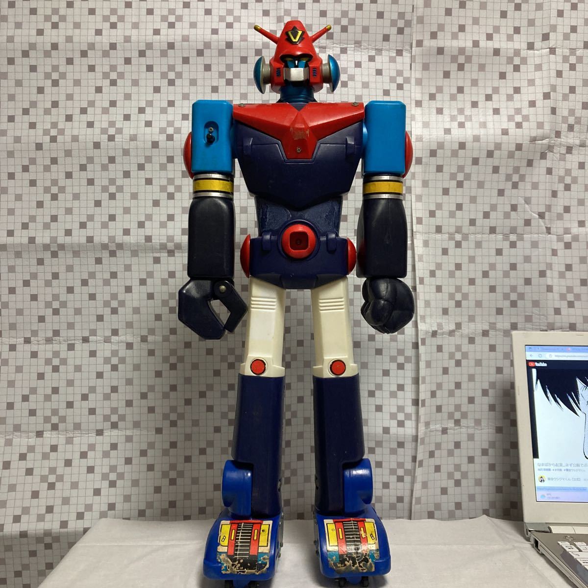 ghooo ポピー 当時物 昭和レトロ玩具 超電磁ロボコンバトラーV ジャンボマシンダー 高さ約60cm