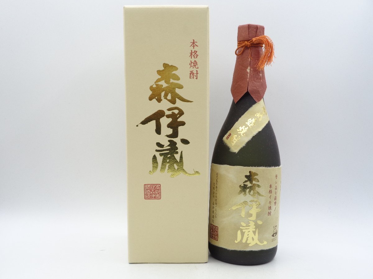 森伊蔵 本格焼酎 かめ壺焼酎 ゴールドラベル 720ml 25度 箱入 未開封 古酒 Q1594_画像1