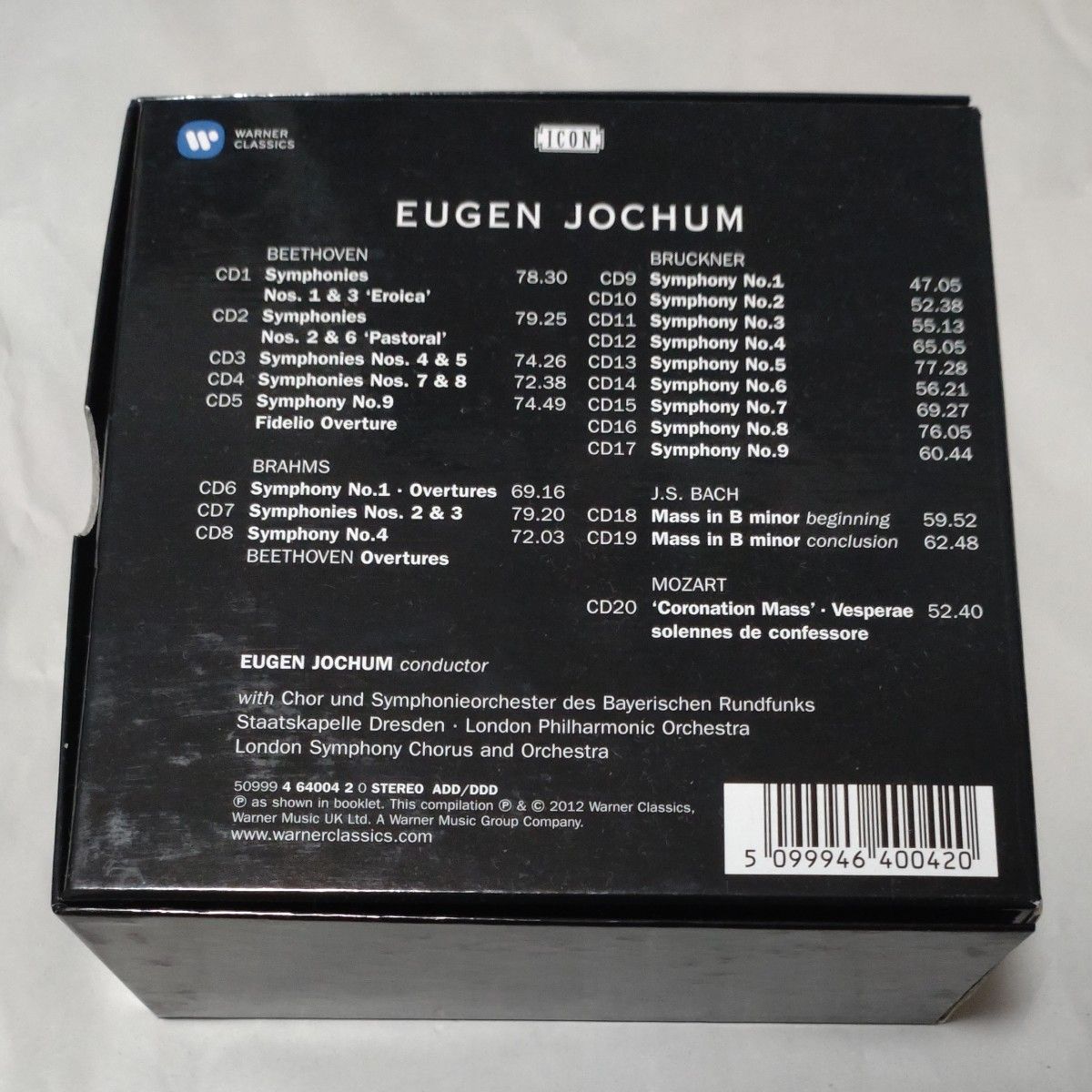 ベートーヴェン、ブラームス、ブルックナー:交響曲全集、他　オイゲン・ヨッフム(20CD)