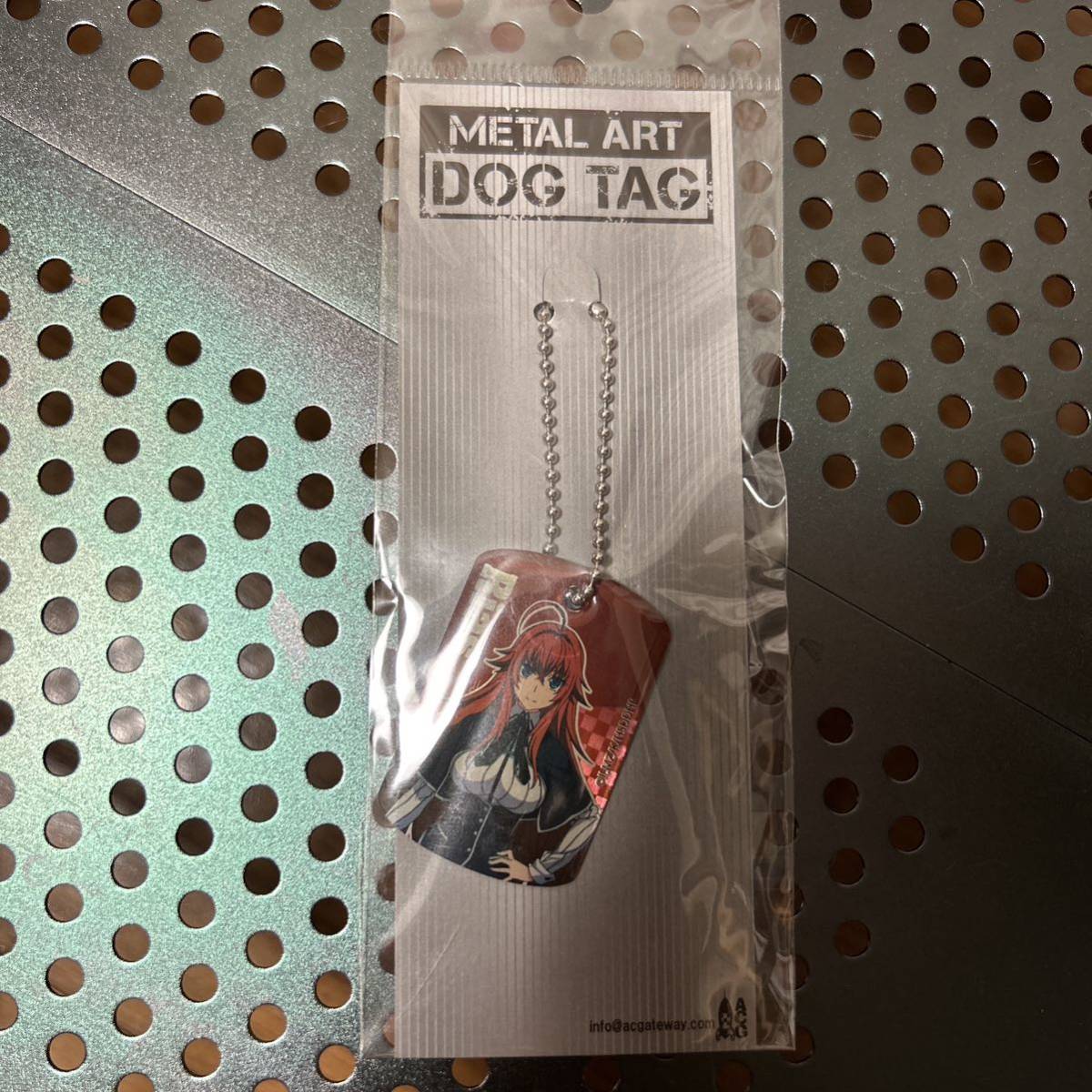 『ハイスクールD×D HERO』 メタルアートドッグタグ HIGH SCHOOL DXD HERO METAL ART DOG TAG RIAS GREMORY リアス・グレモリー の画像2