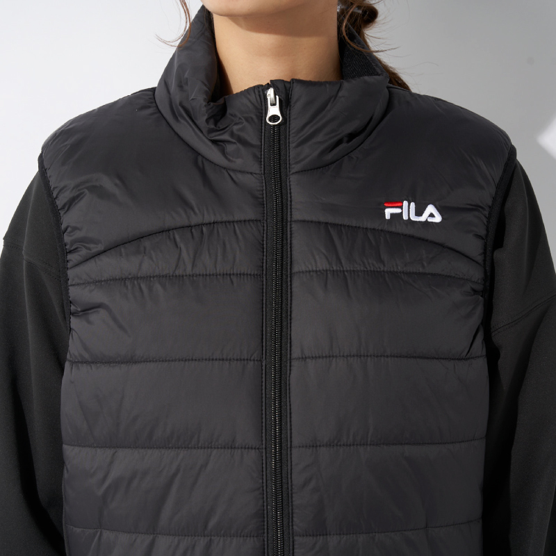 FILA バッテリー付き電熱ベスト スポーツ/ゴルフ/アウトドア/通勤/通学/防寒/ウェア/アウター/保温/男女兼用/ウォーキング グレー LL_画像2