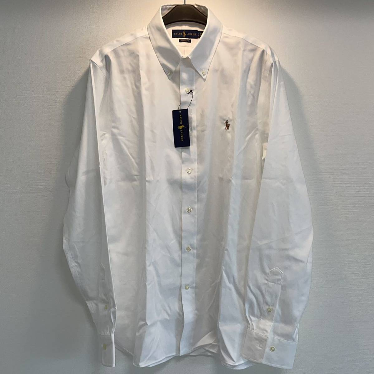 新品未使用 ポロラルフローレン/Ralph Lauren ボタンダウンシャツ 長袖シャツ L 16.5 16 1/2 / ブルックスブラザーズ バーバリー USA