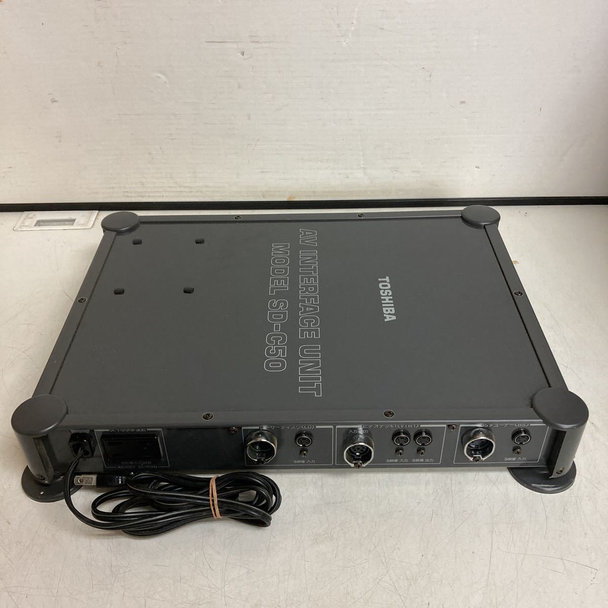 R314 TOSHIBA AV INTERFACE UNIT MODEL SD-C50 東芝AVインターフェイスユニット/電源NG ジャンク品_画像1