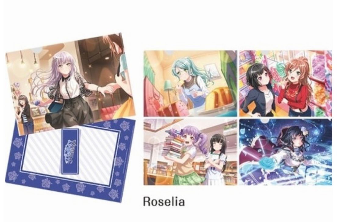 バンドリガールズバンドパーティ　クリアファイル5枚セット　Roselia　ローソン限定　バンドリ ロゼリア