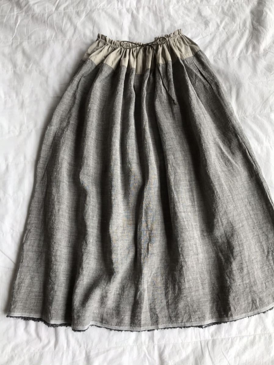 dosa ドーサ スカート Long dirndl skirt 定価54000円　グレー