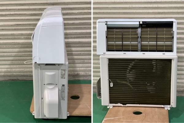 ◆EU20 東芝 ルームエアコン　動作品　おもに14畳用　TOSHIBA　RAS-H401RT / RAS-H401ART　リモコン付き　21年製◆N_画像6