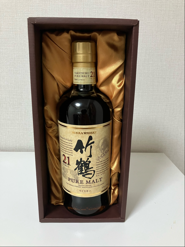 ☆ニッカ ウィスキー竹鶴ピュアモルト 21年43%700ml 未開栓品 美品