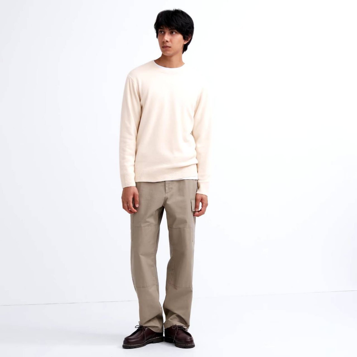 UNIQLO カシミヤクルーネックセーター 定価12900円 S M L XLサイズ